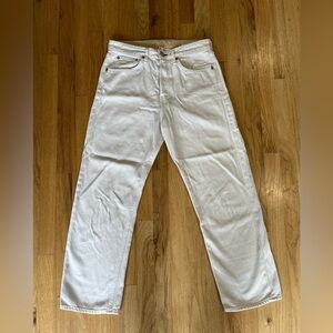 Rag & Bone Maya High-Rise Ankle Straight White Jeans